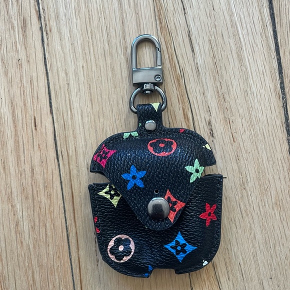 Black Multicolor AirPods Case - Picture 1 of 2